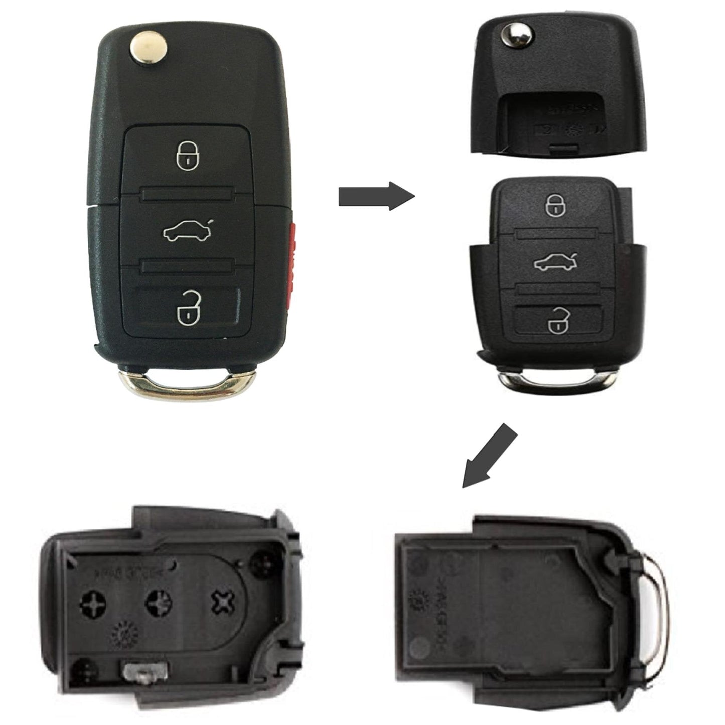 Compartment Car Key secret storage key