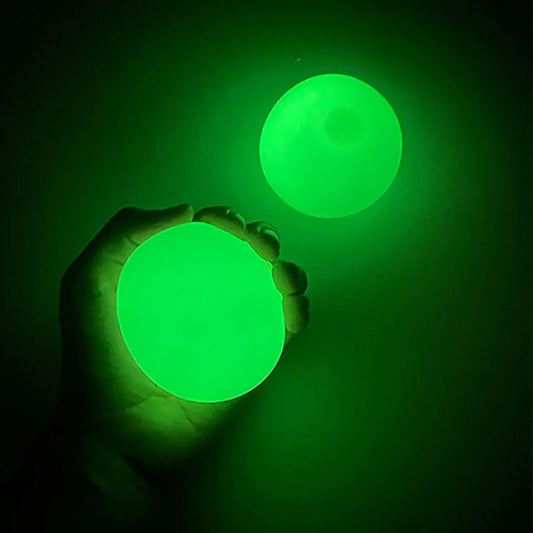 Sticky Glow Balls wall climbing toy