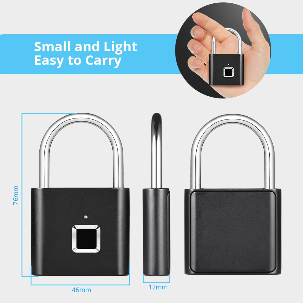 Fingerprint Lock smart biometric padlock